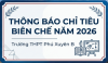 THÔNG BÁO VỀ CHỈ TIÊU BIÊN CHẾ, HỢP ĐỒNG LAO ĐỘNG NĂM 2026