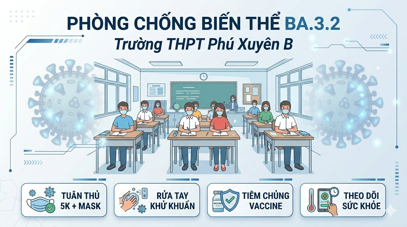 📢 TRUYỀN THÔNG PHÒNG CHỐNG BIẾN THỂ SARS-CoV-2 BA.3.2